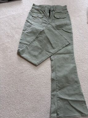 American Eagle Outfitters Light Sage Green Stretch Pants